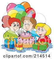 Poster, Art Print Of Boy Blowing Out His Birthday Candles