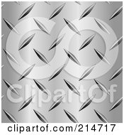 Closeup Of A Diamond Plate Pattern