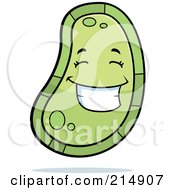 Royalty Free RF Clipart Illustration Of A Happy Germ Character by Cory Thoman