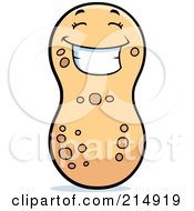 Royalty Free RF Clipart Illustration Of A Happy Peanut Character by Cory Thoman #COLLC214919-0121