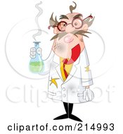Royalty Free RF Clipart Illustration Of A Mad Scientist After An Explosion