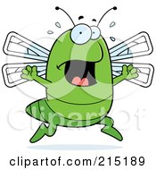 Poster, Art Print Of Scared Dragonfly Panicking