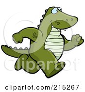 Poster, Art Print Of Alligator Running Upright