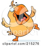 Poster, Art Print Of Chick Doing A Happy Dance