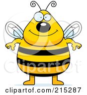 Poster, Art Print Of Plump Bee Standing On His Hind Legs