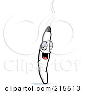 Royalty Free RF Clipart Illustration Of A Happy Smiling Doobie Character