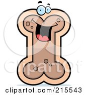 Royalty Free RF Clipart Illustration Of A Happy Smiling Dog Biscuit Character