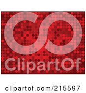 Poster, Art Print Of Background Of Sparkly Red Dots On Red