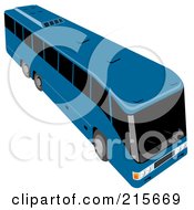 Poster, Art Print Of Blue City Bus - 1