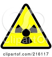 Royalty Free RF Clipart Illustration Of A Yellow Lineman Radiation Sign