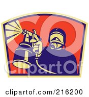 Retro Spray Painter Logo - 2