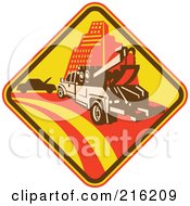 Poster, Art Print Of Retro Tow Truck Sign Logo
