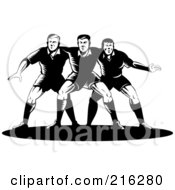 Poster, Art Print Of Rugby Football Players In Action - 13