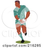 Poster, Art Print Of Rugby Football Player - 61