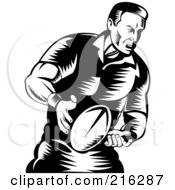 Poster, Art Print Of Rugby Football Player - 45