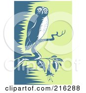 Poster, Art Print Of Perched Owl - 1