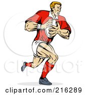 Poster, Art Print Of Rugby Football Player - 2
