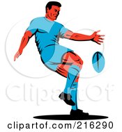 Poster, Art Print Of Rugby Football Player - 56