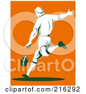 Poster, Art Print Of Rugby Football Player - 18