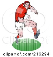 Poster, Art Print Of Rugby Football Player - 52