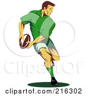 Poster, Art Print Of Rugby Football Player - 59