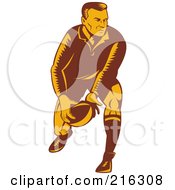 Poster, Art Print Of Rugby Football Player - 43