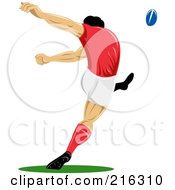 Poster, Art Print Of Rugby Football Player - 57