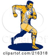 Poster, Art Print Of Rugby Football Player - 31