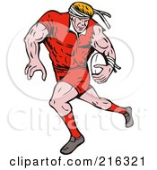 Poster, Art Print Of Rugby Football Player - 4