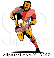 Poster, Art Print Of Rugby Football Player - 20