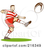 Poster, Art Print Of Rugby Football Player - 10