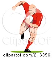 Poster, Art Print Of Rugby Football Player - 62