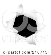 Royalty Free RF Clipart Illustration Of A Black Hole And White Ripped Paper by michaeltravers #COLLC216715-0111