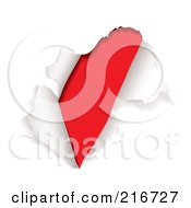 Royalty Free RF Clipart Illustration Of A Rip Of White Paper On Red