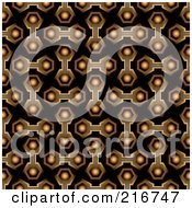 Funky Seamless Hexagon Link Background Pattern