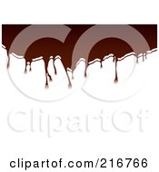 Royalty Free RF Clipart Illustration Of Hot Chocolate Melted And Dripping Down by michaeltravers #COLLC216766-0111