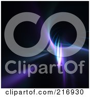 Royalty Free RF Clipart Illustration Of A Purple And Blue Twisting Fractal Over Black 1