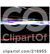 Poster, Art Print Of Background Of Blurred Light Trails On Black