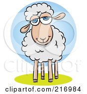 Poster, Art Print Of Pleasant Little Sheep Smiling