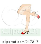 Royalty Free RF Clipart Illustration Of Womens Legs In Heels