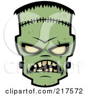 Evil Frankenstein Face