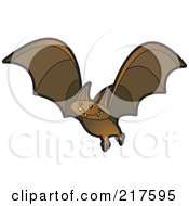 Poster, Art Print Of Brown Vampire Bat In Flight