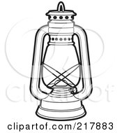 Poster, Art Print Of Outlined Haricot Lantern