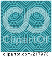 Royalty Free RF Clipart Illustration Of A Retro Turquoise Burst Pattern Background