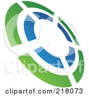 Poster, Art Print Of Abstract Tilted Rifle Target Logo Icon - 2