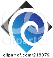 Royalty Free RF Clipart Illustration Of An Abstract Spiraling Logo Icon 5