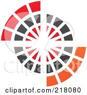 Royalty Free RF Clipart Illustration Of An Abstract Circle Logo Icon Design 19