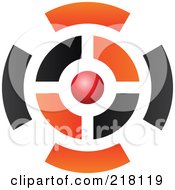 Royalty Free RF Clipart Illustration Of An Abstract Circle Logo Icon Design 25