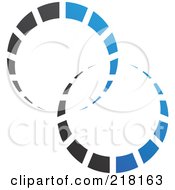 Royalty Free RF Clipart Illustration Of An Abstract Circle Logo Icon Design 15