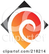 Poster, Art Print Of Abstract Spiraling Logo Icon - 1